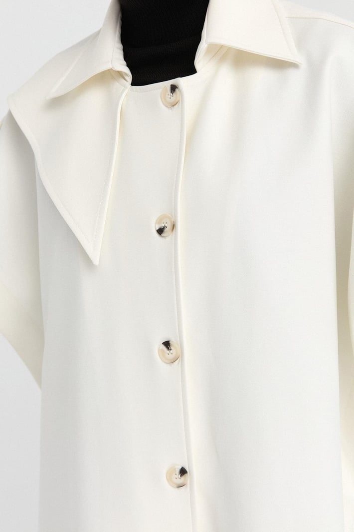 Buttoned Poncho image 4
