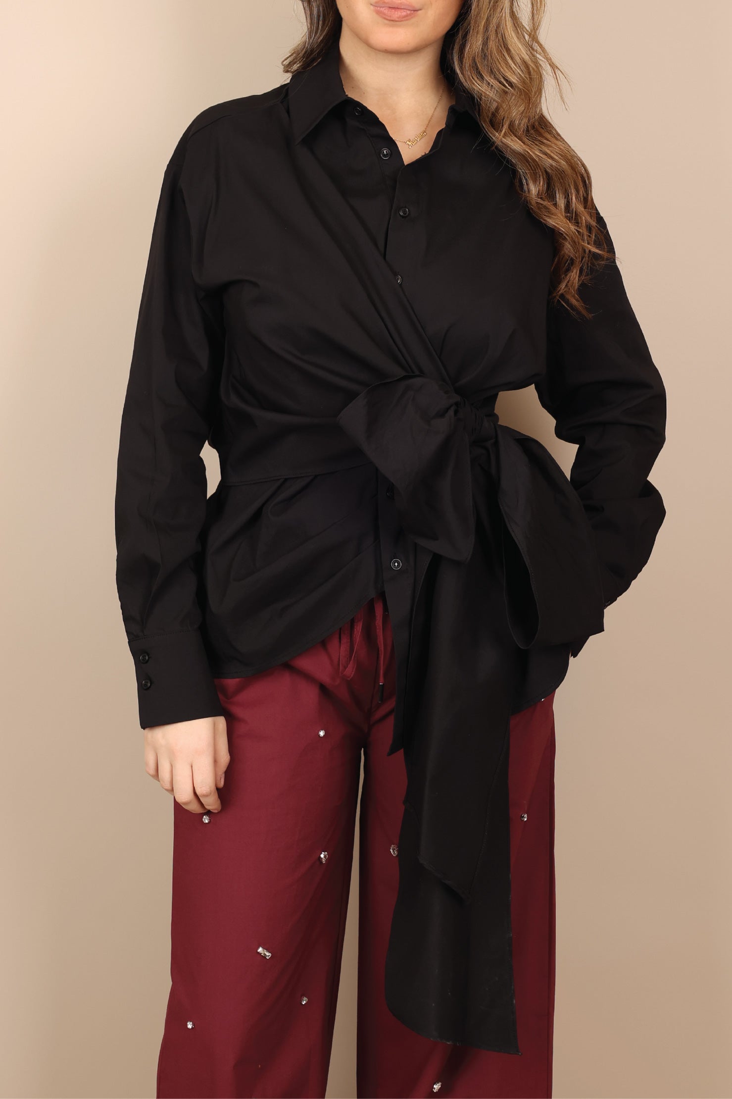 Wrap Tie Shirt image 1
