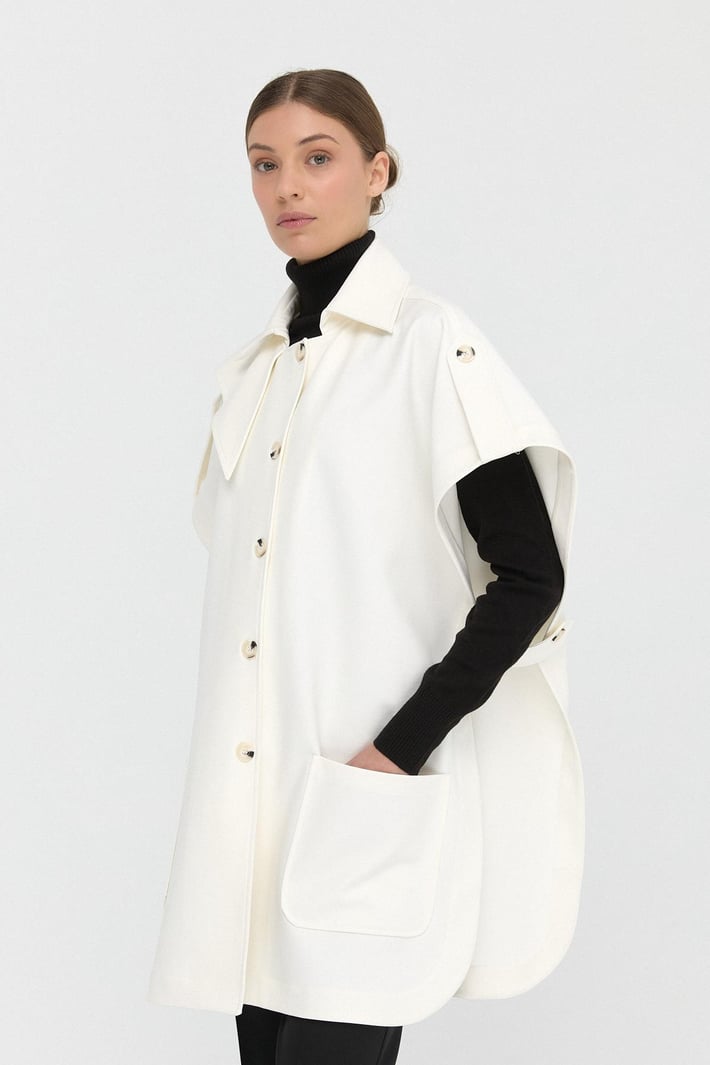 Buttoned Poncho image 1