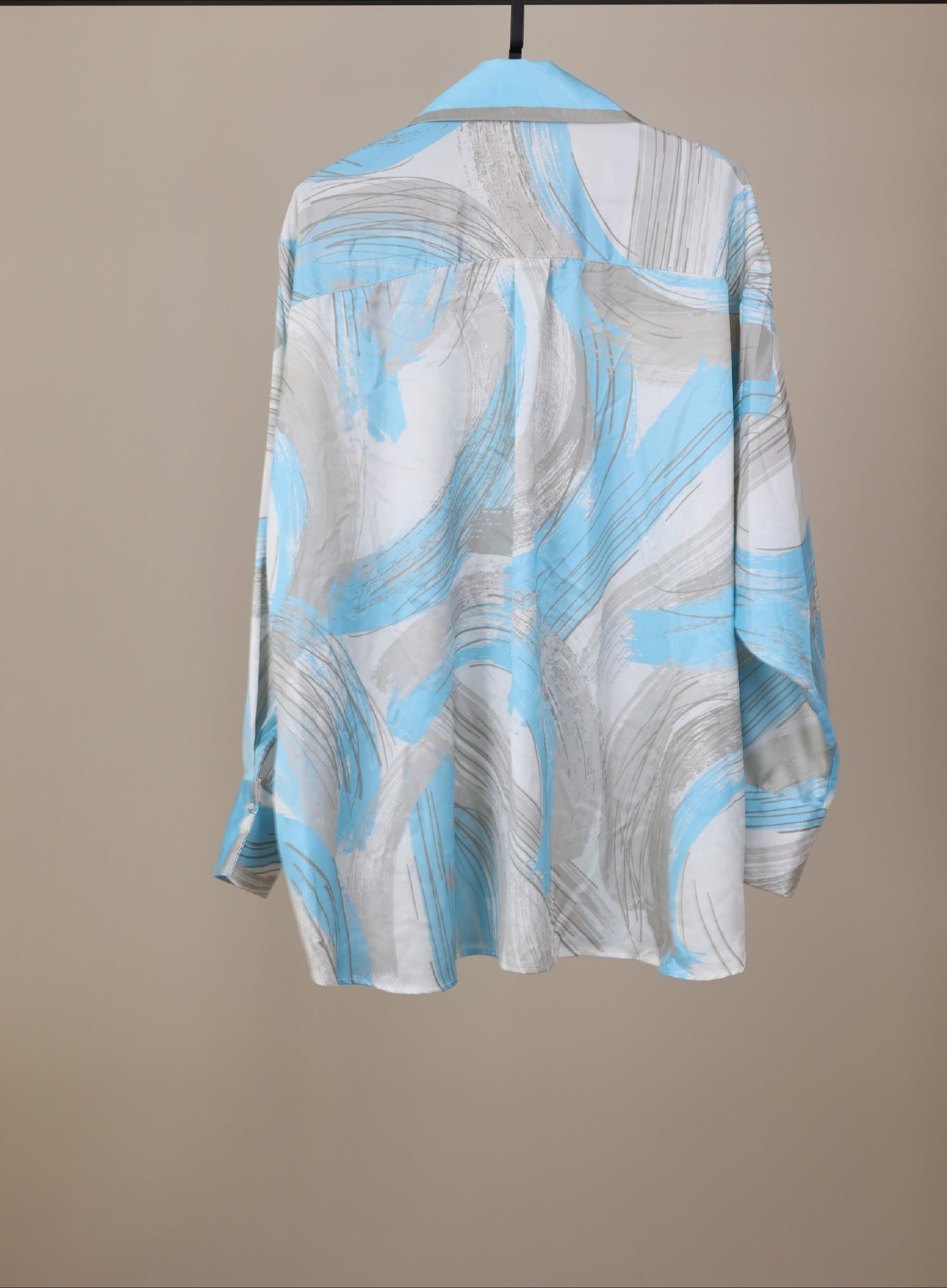 Patterned Satin Shirt image 1
