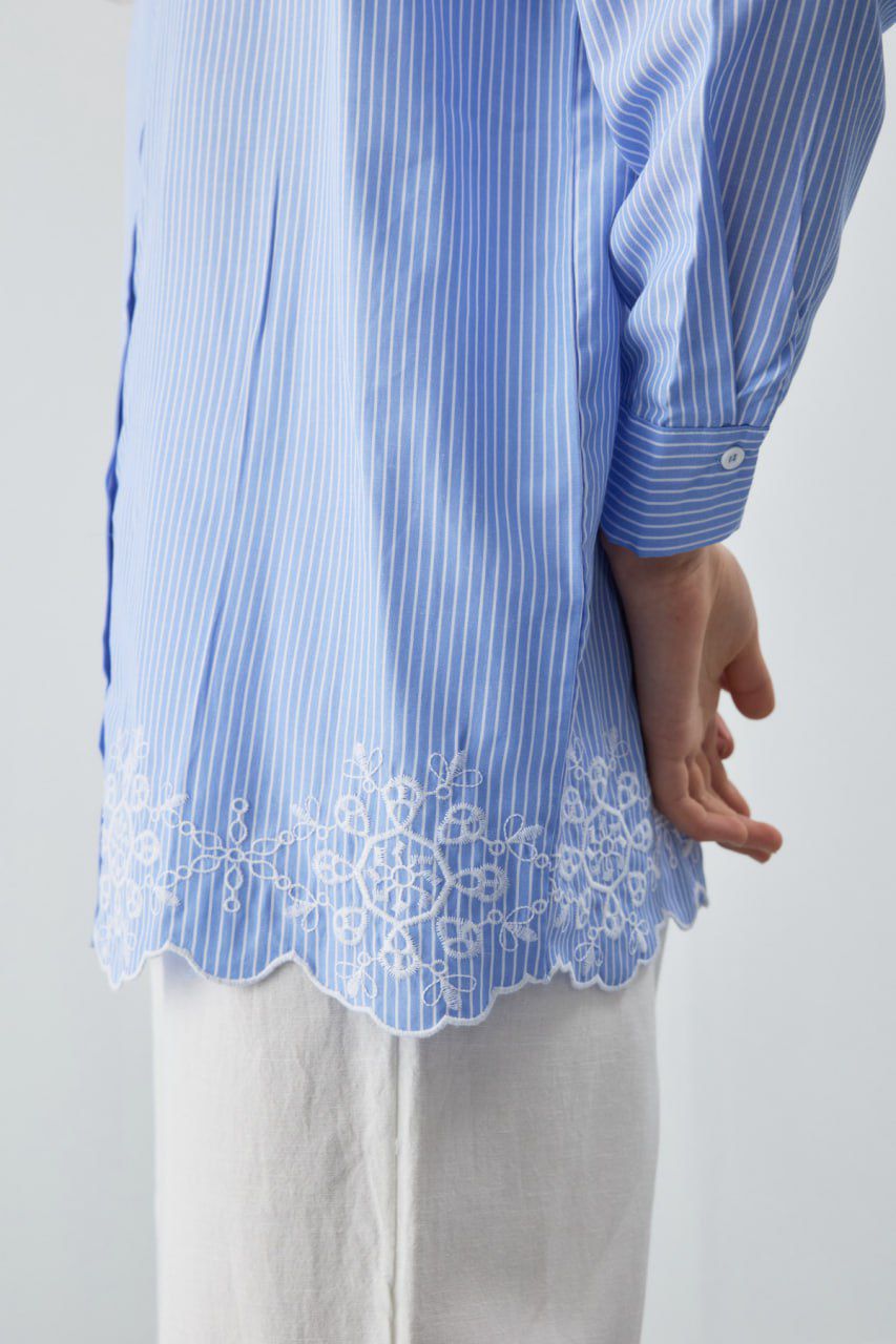 Broidered Striped Shirt image 2