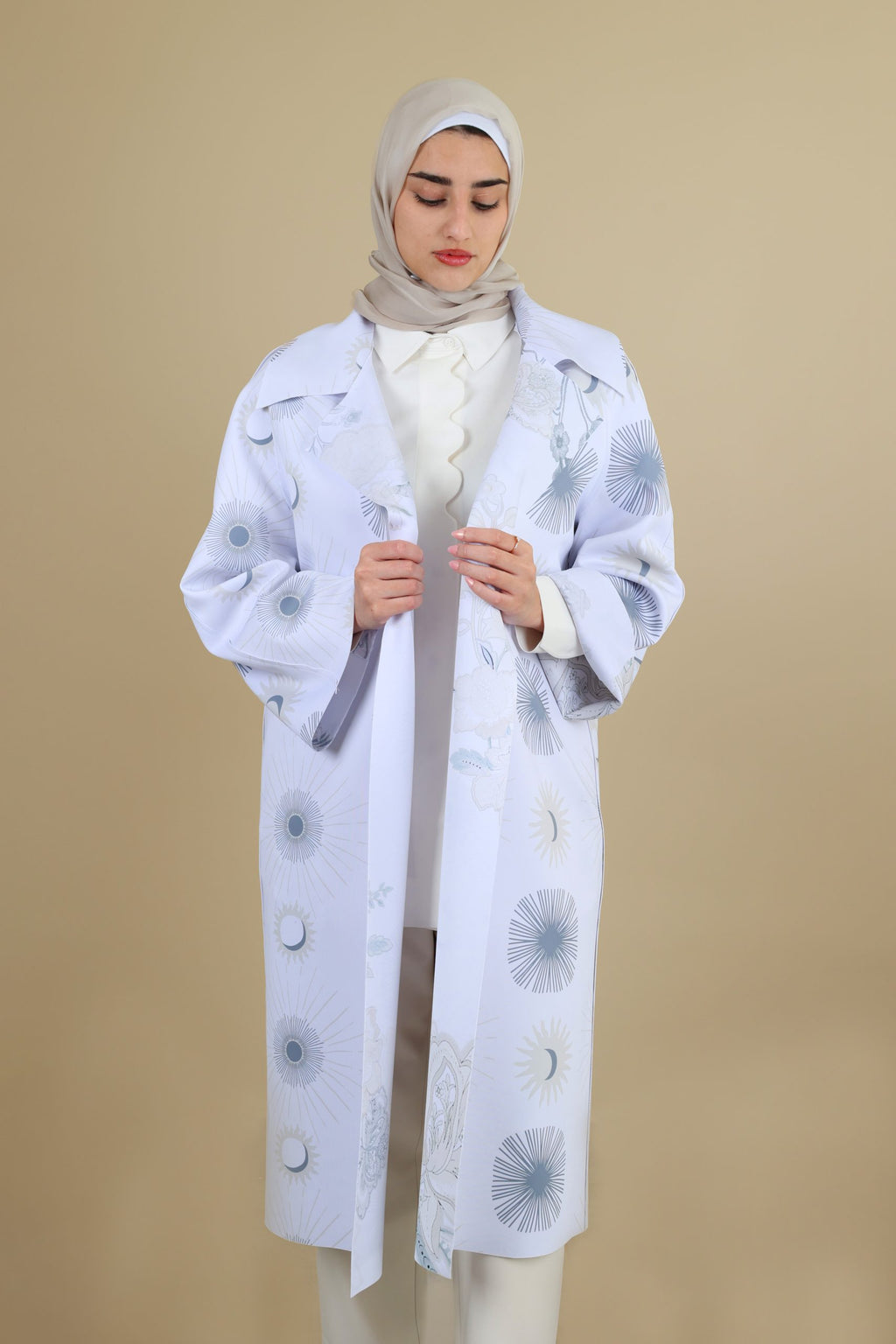 Printed Scuba Cardigan image 1