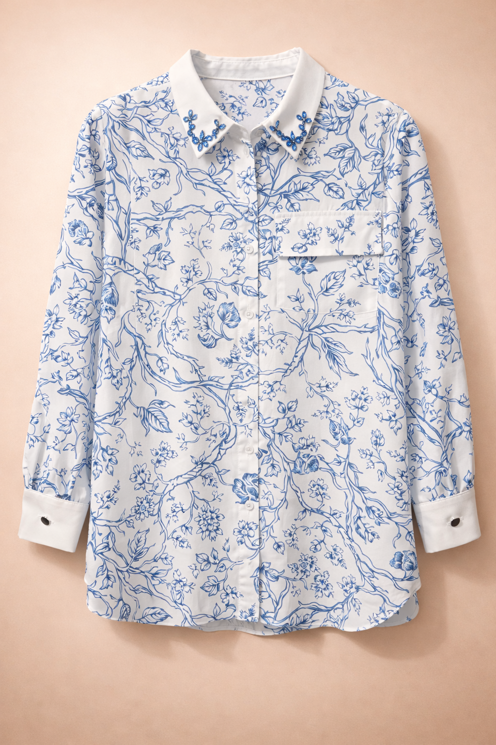 MB-FLORAL PTRND SHRT