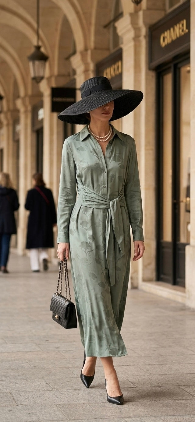 MRG-WRP STYLE BELTED DRESS