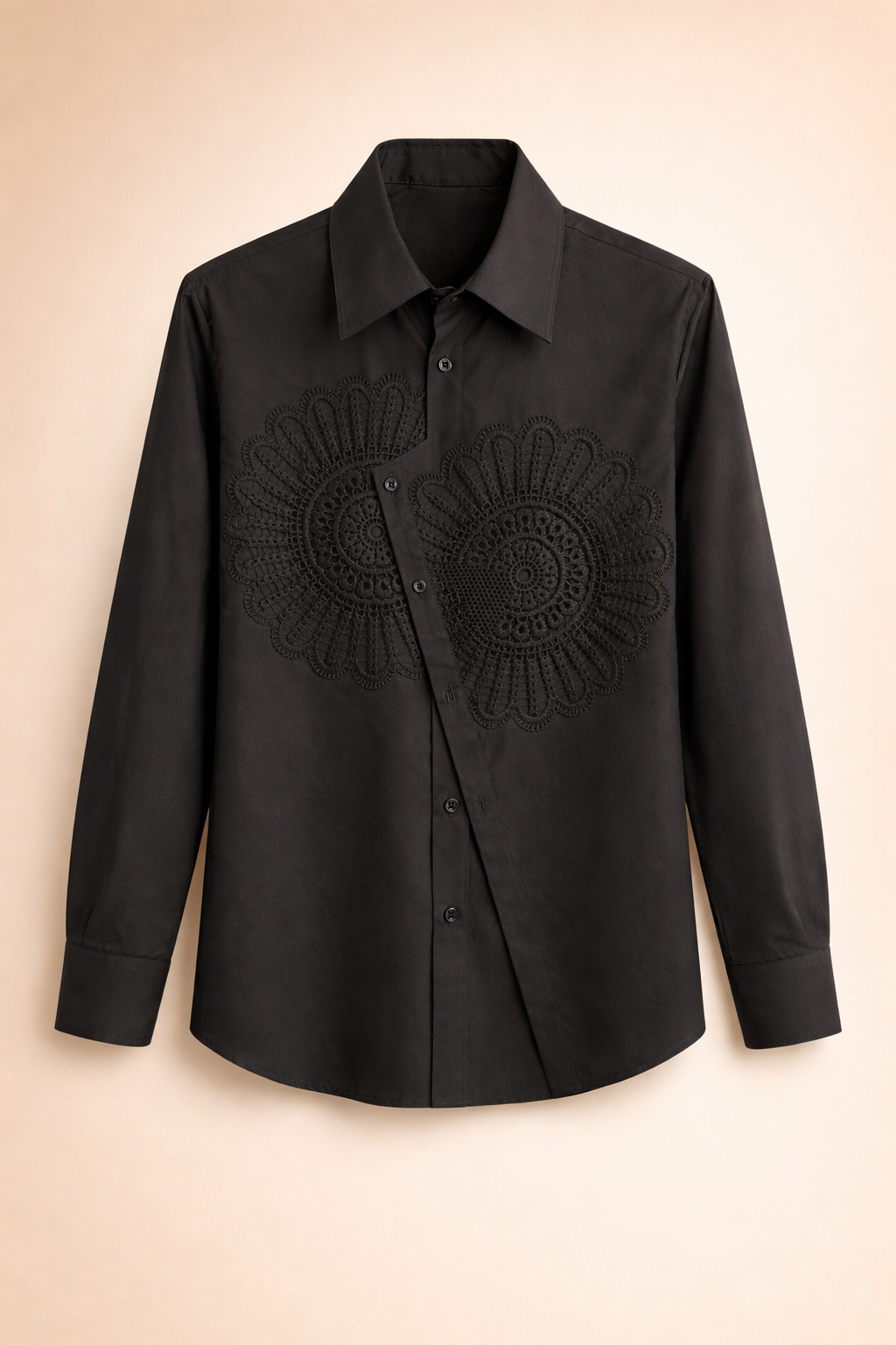 F-EMBRDRD FLWR SHIRT