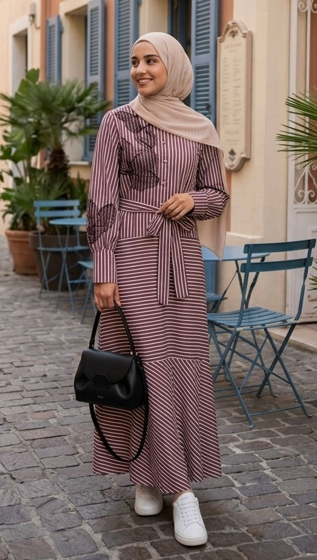 Flower Embroidered Dress