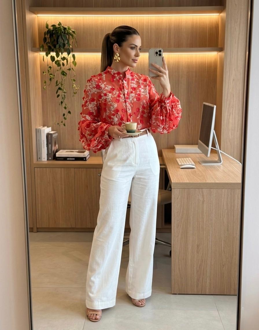 Pop Up Flower Shirt