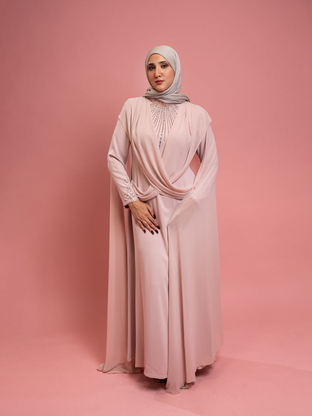 POWDER EVENING DRESS