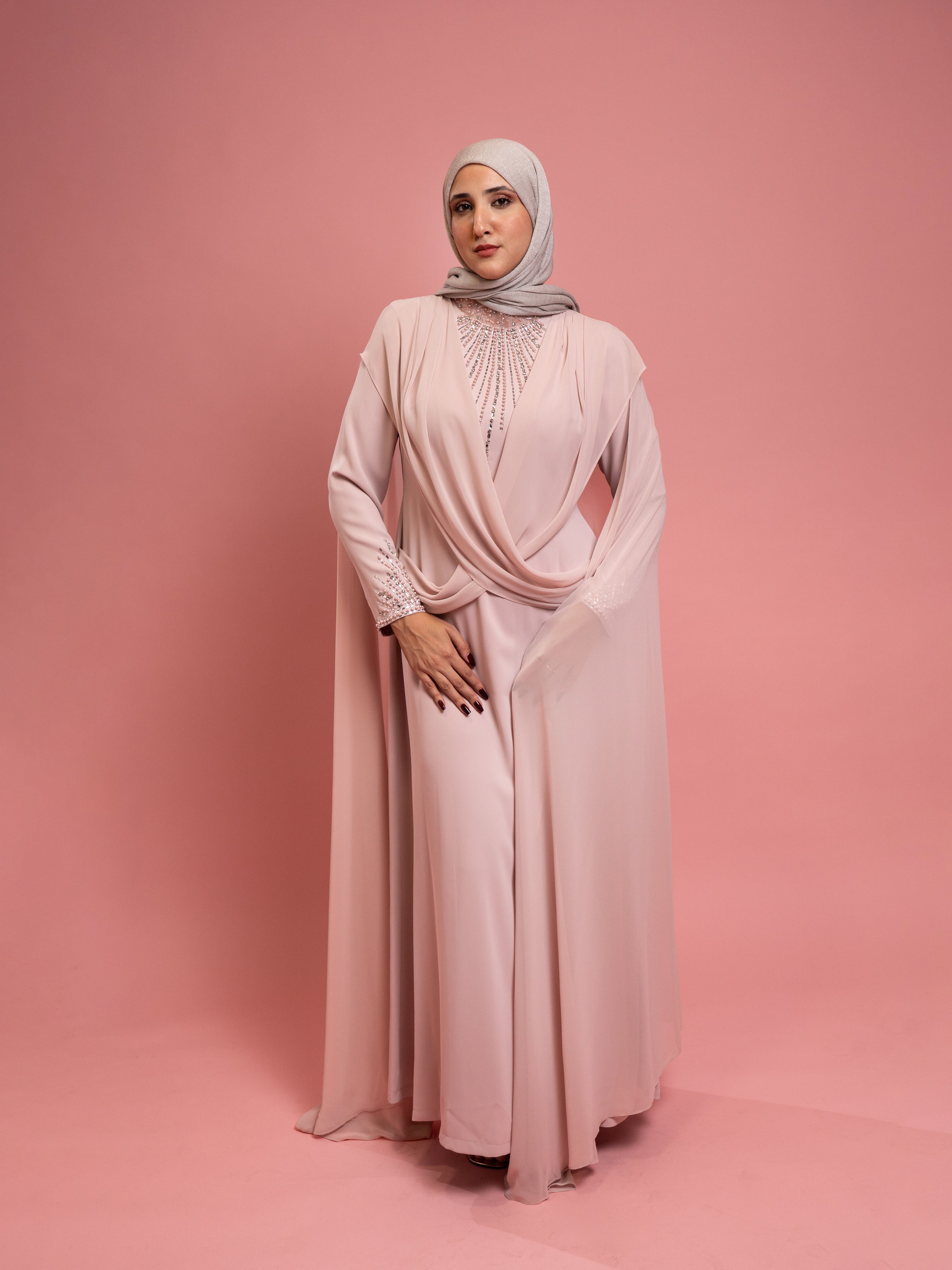 POWDER EVENING DRESS