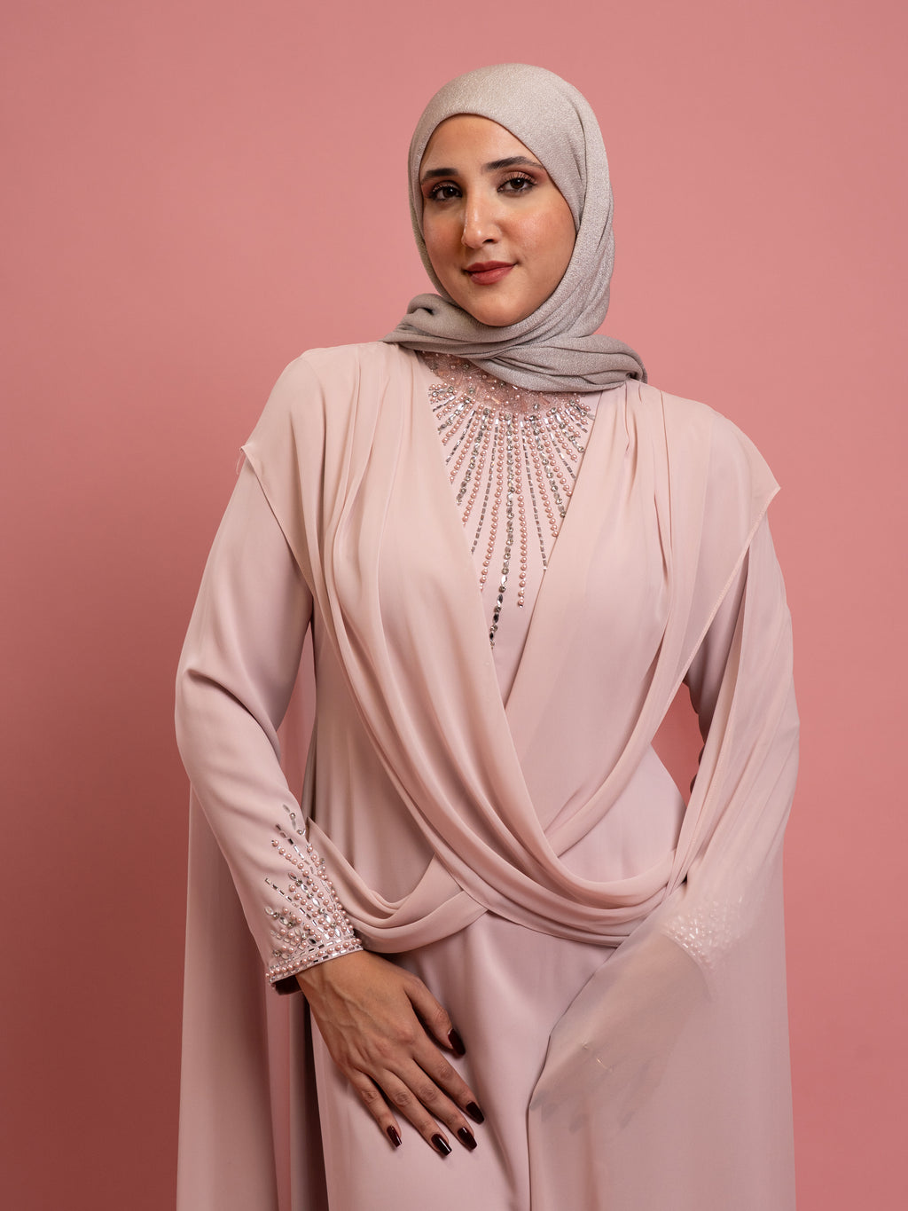 POWDER EVENING DRESS