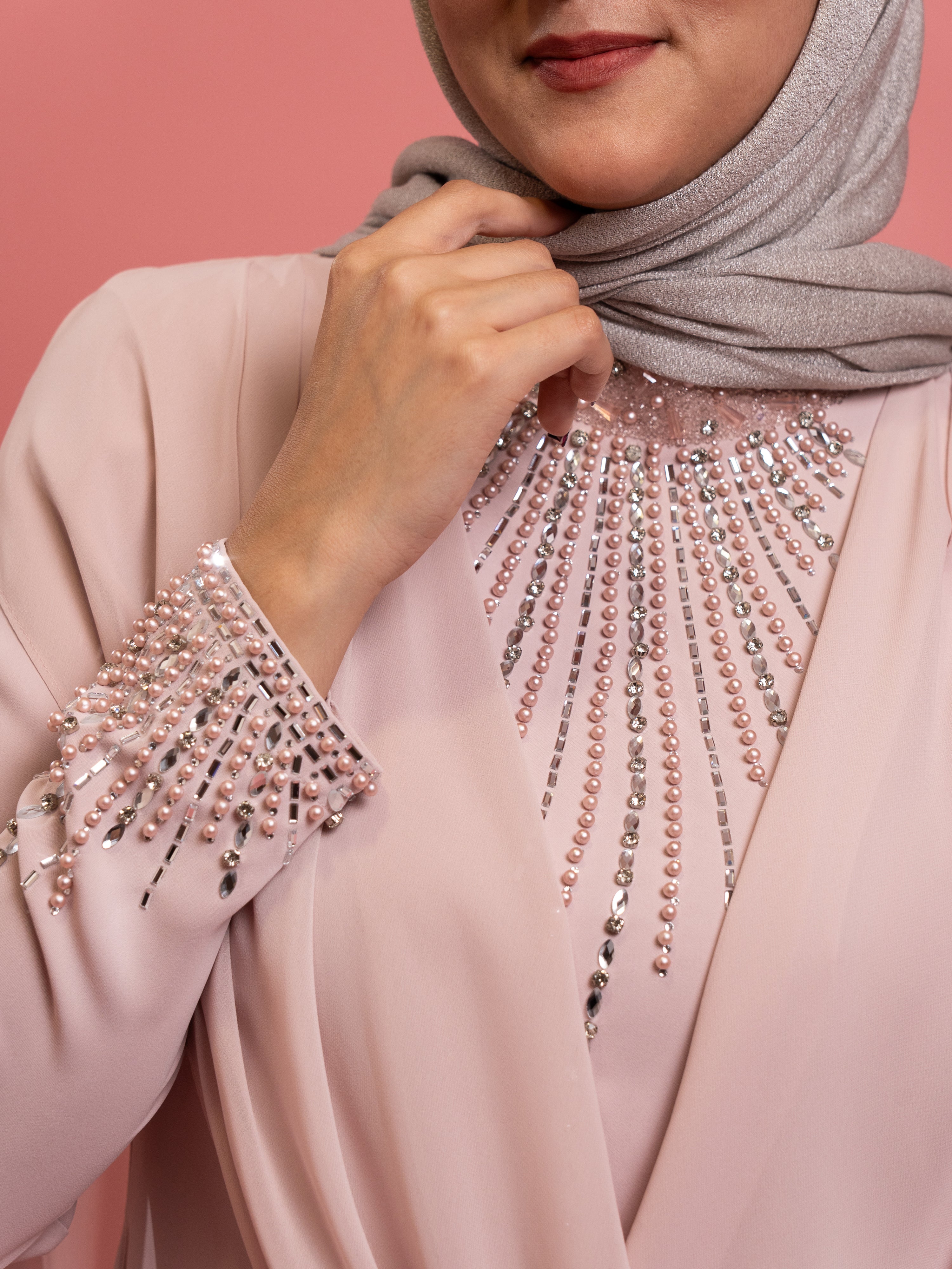 POWDER EVENING DRESS