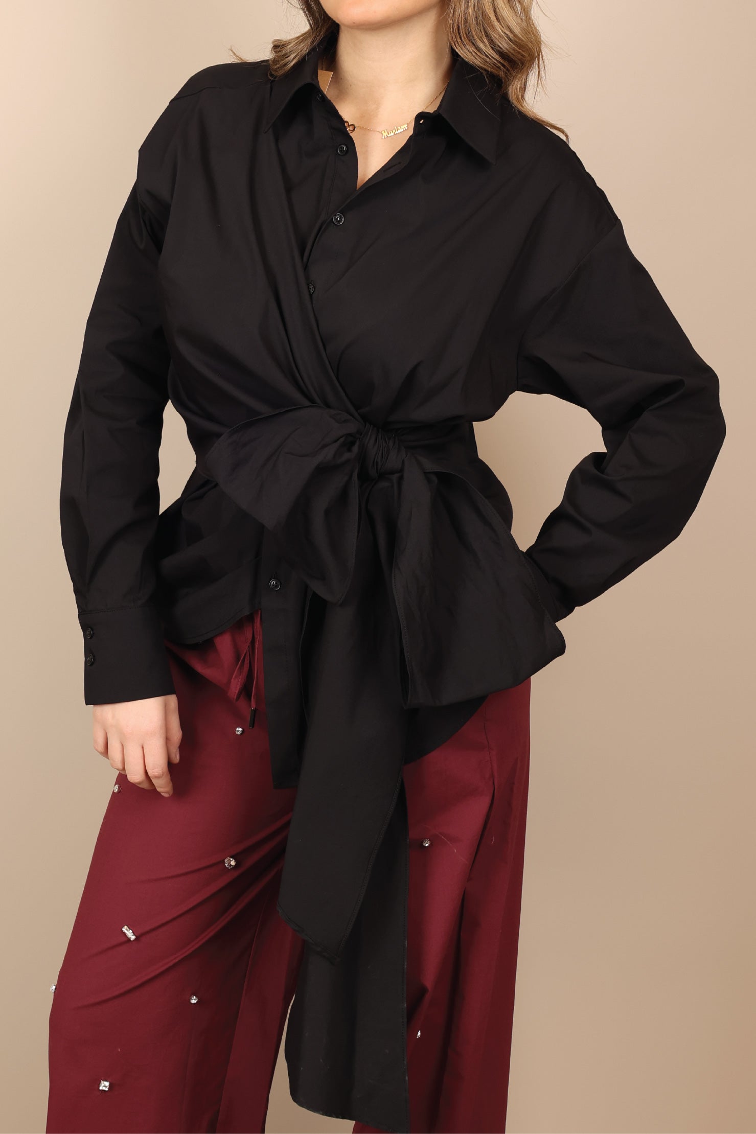 Wrap Tie Shirt image 0
